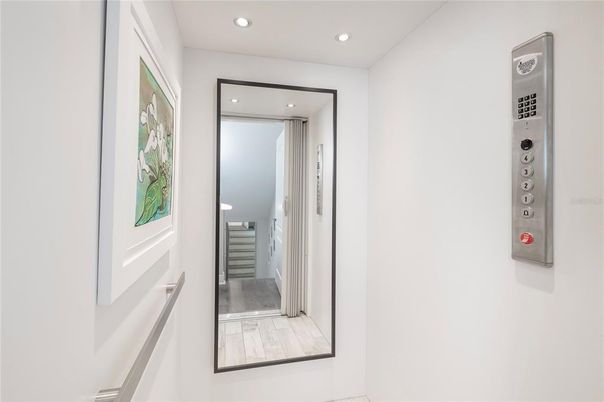 Elevator, Interior, Recessed Lighting