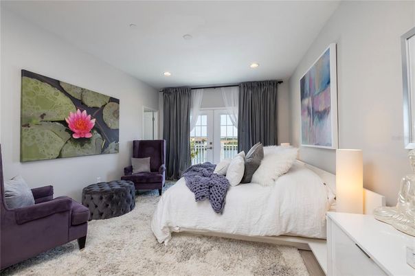 Bedroom, Interior, Recessed Lighting