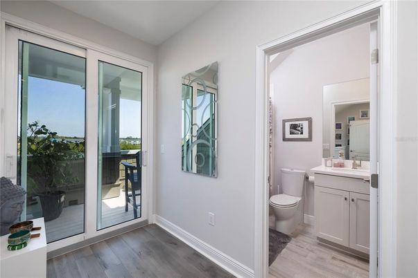 Bathroom, Interior, Wood Texture Flooring