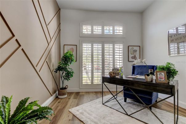 Home Office, Interior, Wood Texture Flooring