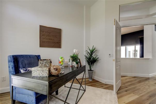 Home Office, Interior, Wood Texture Flooring