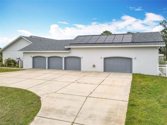 Attached, Exterior, Facade, Solar Panels, Spanish Mediterranean