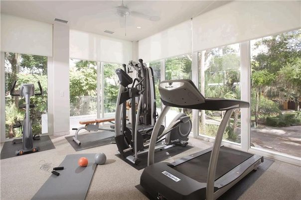 Fitness Equipment, Interior, Recessed Lighting