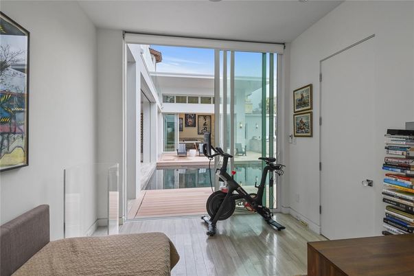 Fitness Equipment, Interior, Wood Texture Flooring