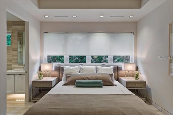 Bedroom, Interior, Recessed Lighting