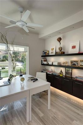 Home Office, Interior, Wood Texture Flooring