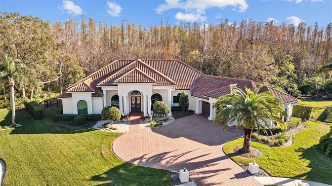 Backyard, Exterior, Facade, Mediterranean