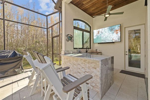 Interior, Sun Room, Wooden Ceilings