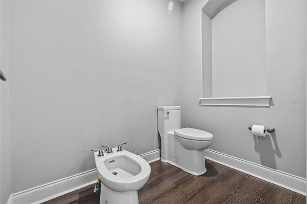 Bathroom, Interior, Wood Texture Flooring