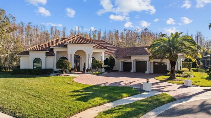 Attached, Backyard, Exterior, Facade, Mediterranean