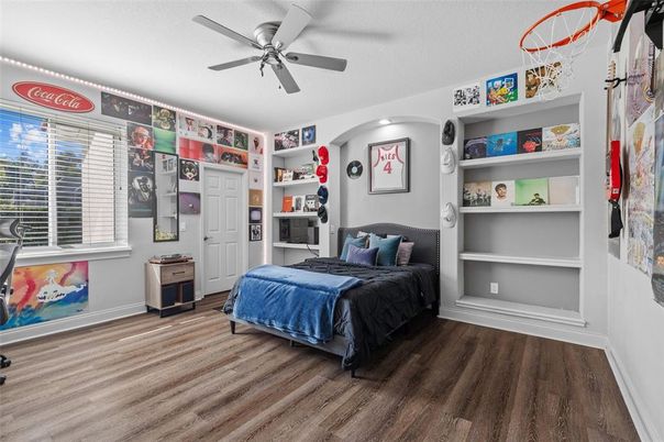 Bedroom, Interior, Wood Texture Flooring