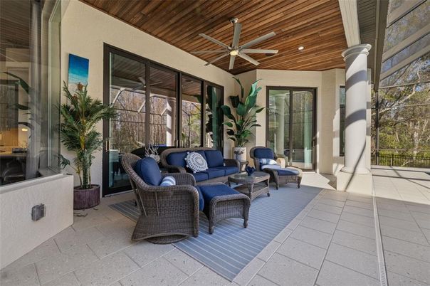 Interior, Living room, Recessed Lighting, Sun Room