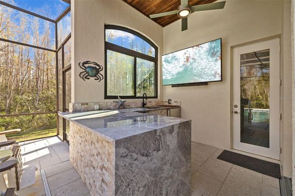Interior, Sun Room, Wooden Ceilings