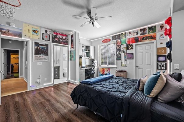 Bedroom, Interior, Wood Texture Flooring