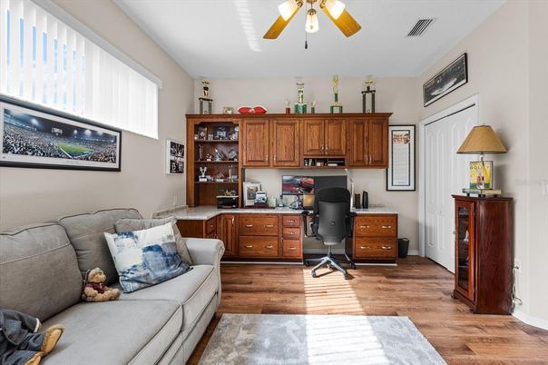 Home Office, Interior, Wood Texture Flooring