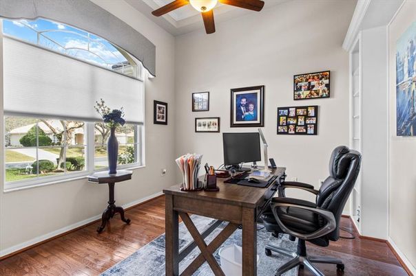 Home Office, Interior, Wood Texture Flooring