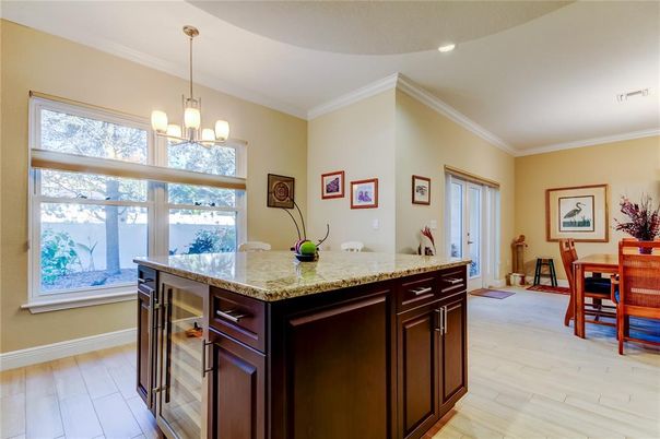 Chandelier, Dining room, Interior, Recessed Lighting, Wood Texture Flooring