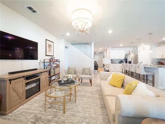 Chandelier, Interior, Kitchen, Living room, Pendant Lights, Recessed Lighting