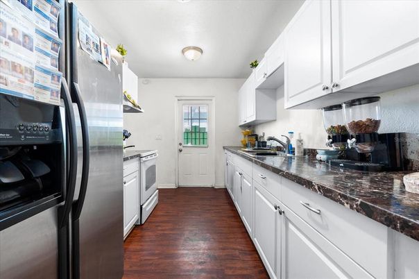 Interior, Kitchen, Wood Texture Flooring