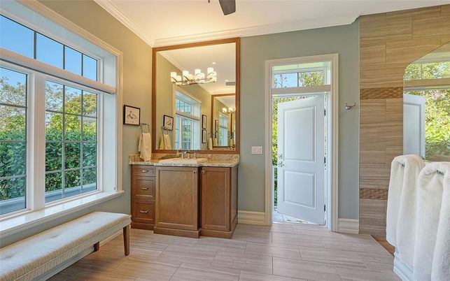 Bathroom, Interior, Wood Texture Flooring