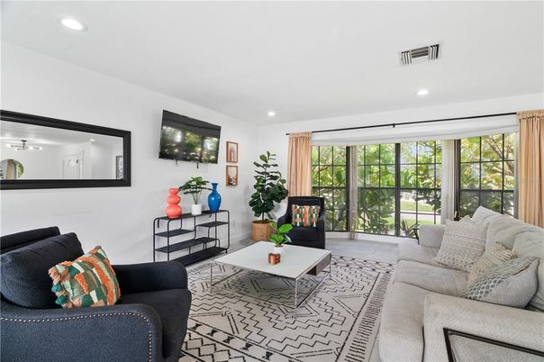 Interior, Living room, Recessed Lighting