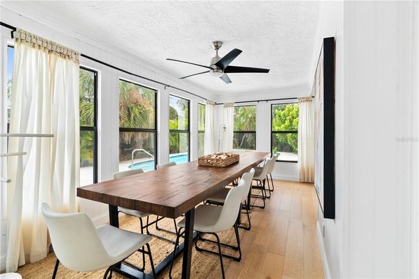 Dining room, Interior, Wood Texture Flooring