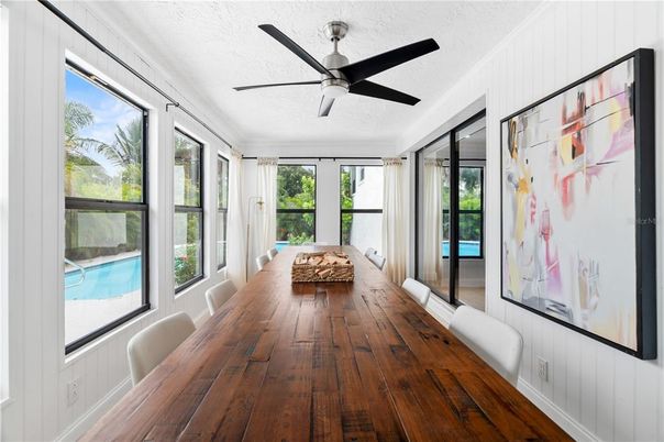 Dining room, Interior, Wood Texture Flooring