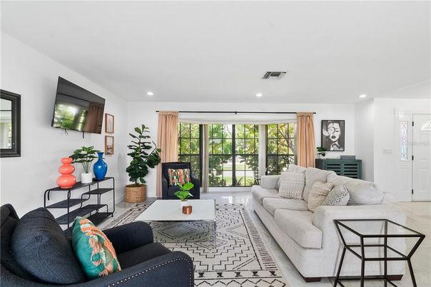 Interior, Living room, Recessed Lighting