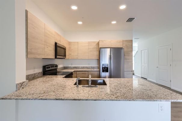 Interior, Kitchen, Recessed Lighting, Stainless Steel Appliances