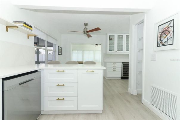 Interior, Kitchen, Wood Texture Flooring