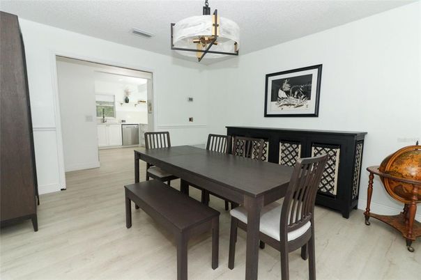 Dining room, Interior, Wood Texture Flooring