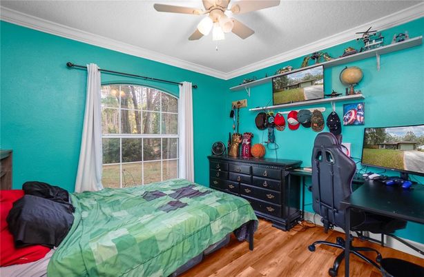 Bedroom, Home Office, Interior, Wood Texture Flooring