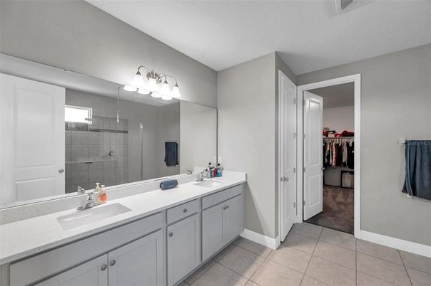 Bathroom, Dual Sink Vanities, Glass Shower, Interior, Walk-in Closets