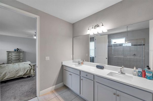 Bathroom, Bedroom, Dual Sink Vanities, Glass Shower, Interior