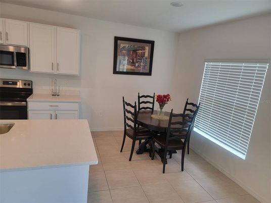 Dining room, Interior, Kitchen, Recessed Lighting, Stainless Steel Appliances