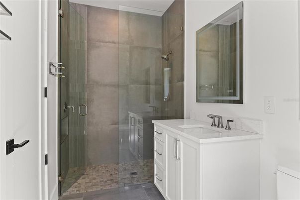 Bathroom, Glass Shower, Interior