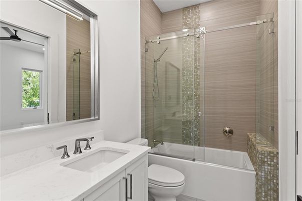 Bathroom, Glass Shower, Interior