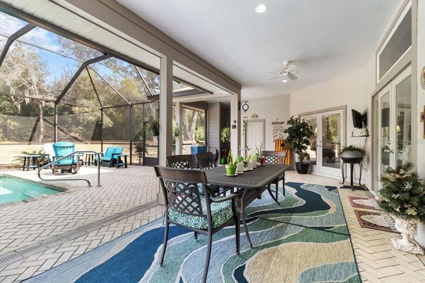 Dining room, Glass Ceilings, Interior, Pool, Recessed Lighting, Sun Room