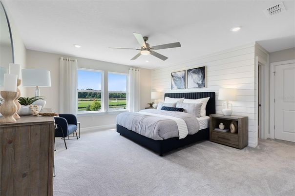 Bedroom, Interior, Recessed Lighting