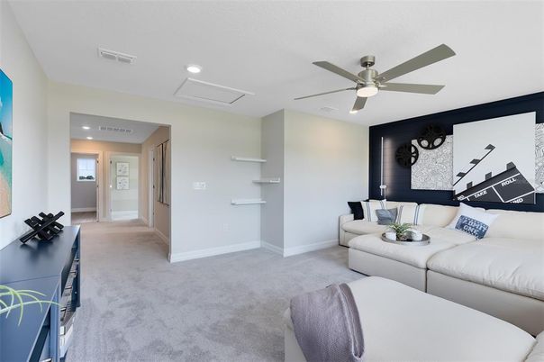 Interior, Living room, Recessed Lighting