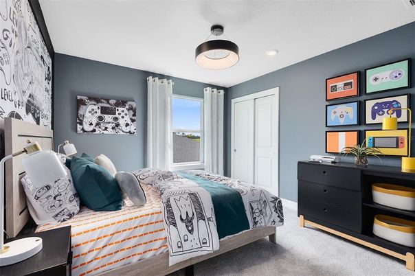Bedroom, Interior, Recessed Lighting