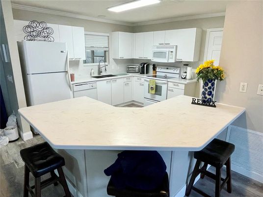 Interior, Kitchen, Wood Texture Flooring