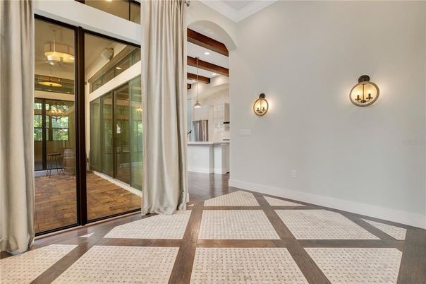 Interior, Recessed Lighting, Wooden Beams