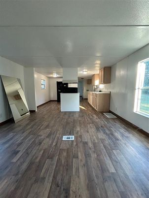Empty room, Interior, Kitchen, Wood Texture Flooring