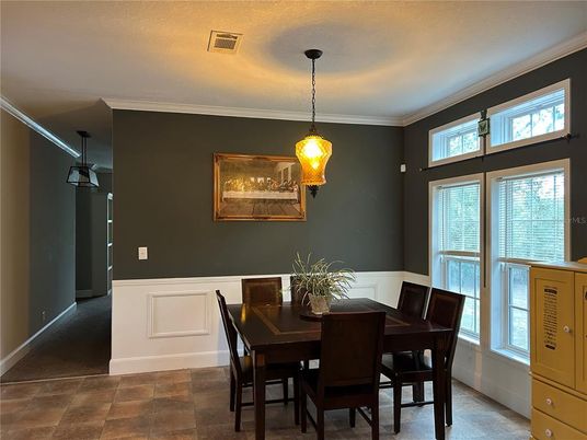 Dining room, Interior, Pendant Lights