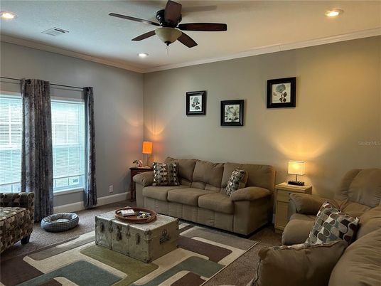 Interior, Living room, Recessed Lighting