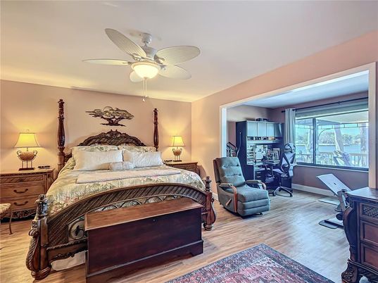 Bedroom, Home Office, Interior, Wood Texture Flooring