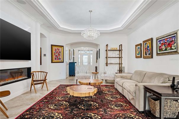 Fireplace, Interior, Living room, Pendant Lights