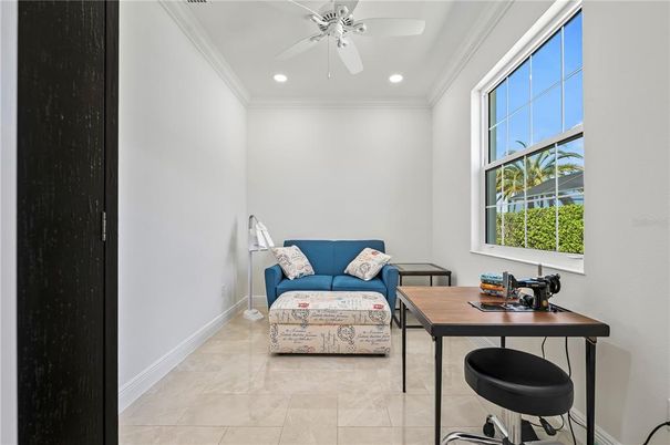 Home Office, Interior, Recessed Lighting