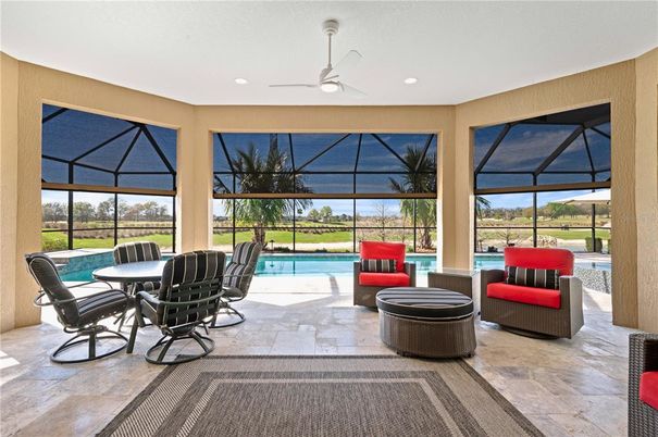 Dining room, Glass Ceilings, Interior, Pool, Recessed Lighting, Sun Room